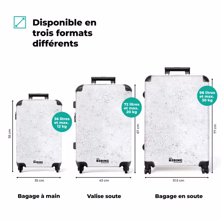 Valise - Gris clair - Structure en béton - Subtil — 3