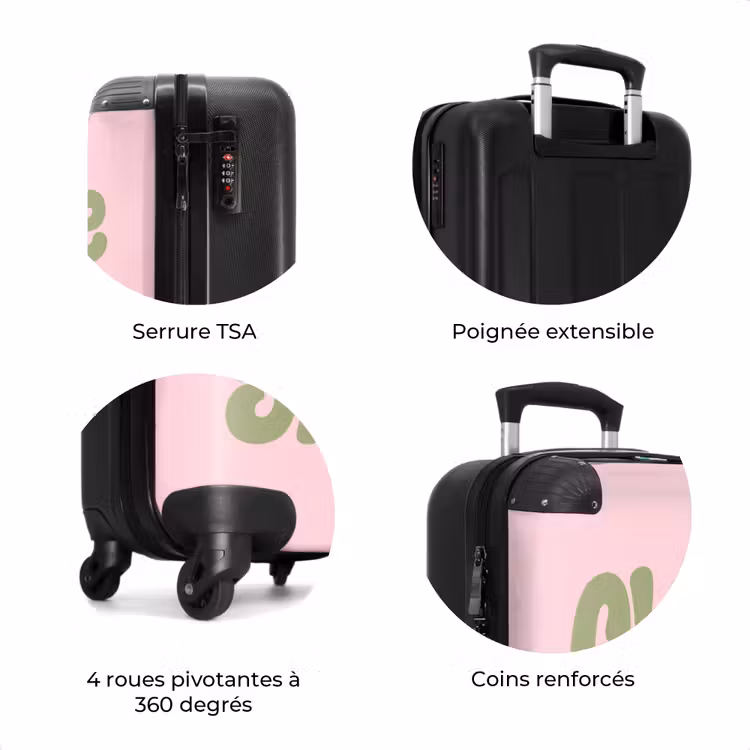 Valise - Chasser la grandeur - Vert - Rose - Rétro — 8