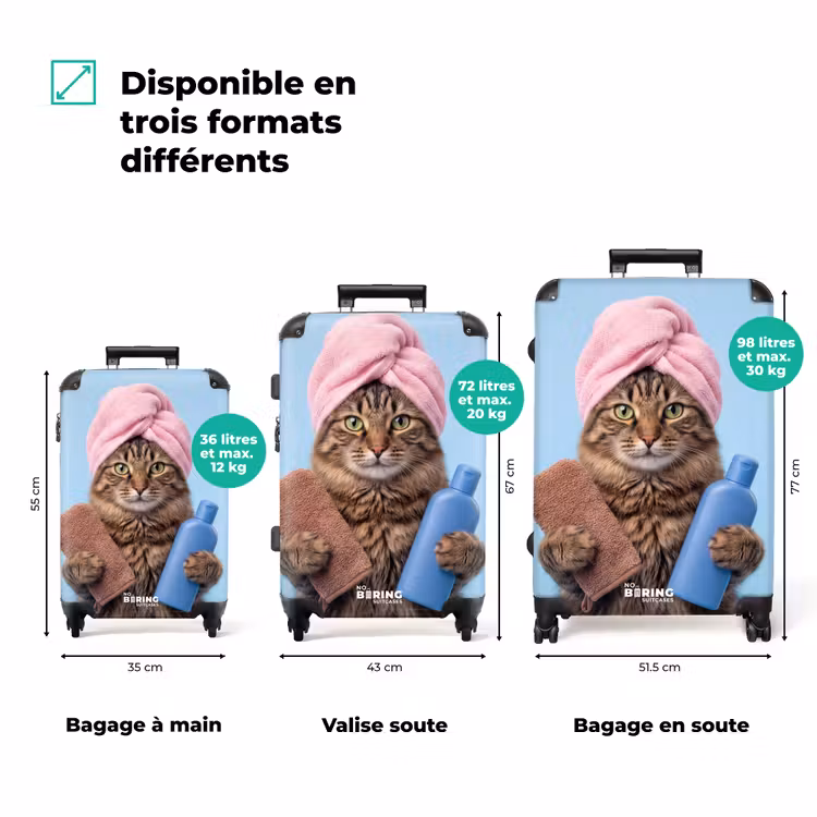 Valise - Chat - Serviette - Gant de toilette - Savon — 3