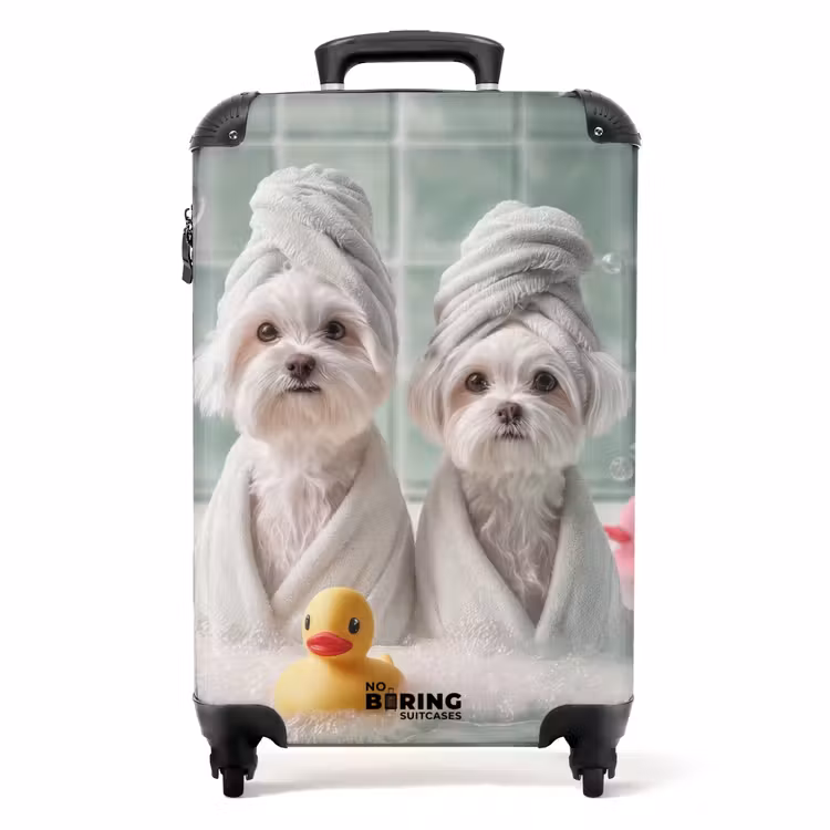 Valise - Chiens - Canards de bain - Serviettes — 1