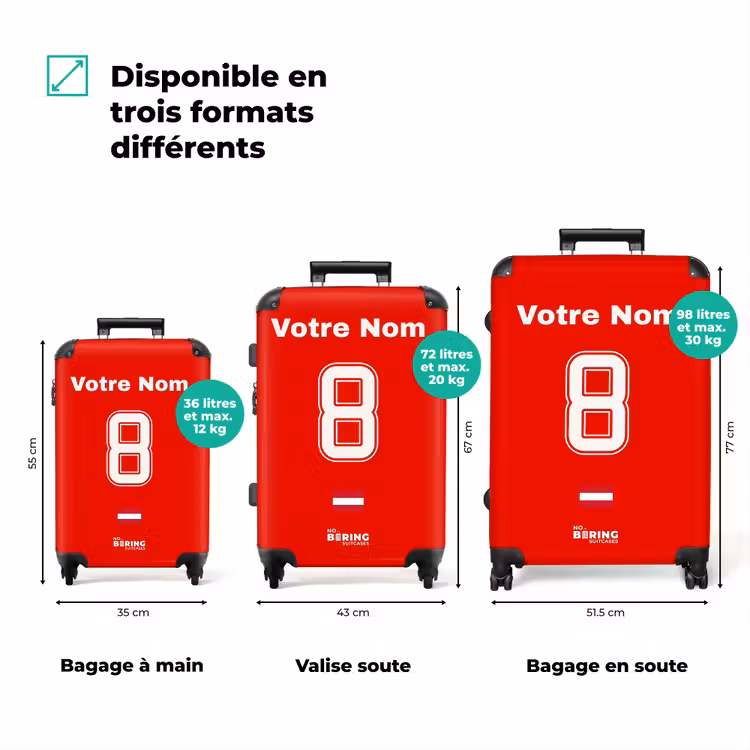 Valise avec nom - Maillot domicile de l'Autriche — 3