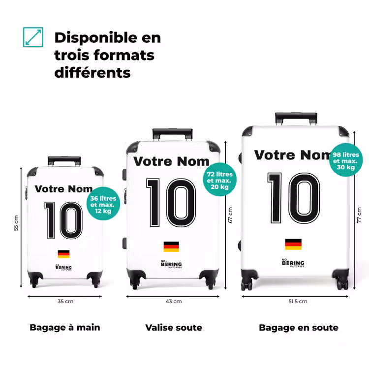 Valise avec nom - Maillot domicile de l'Allemagne — 3