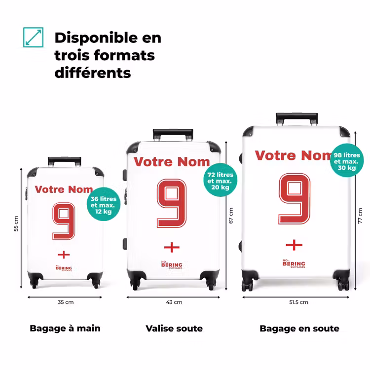 Valise avec nom - Maillot domicile de l'Angleterre — 3