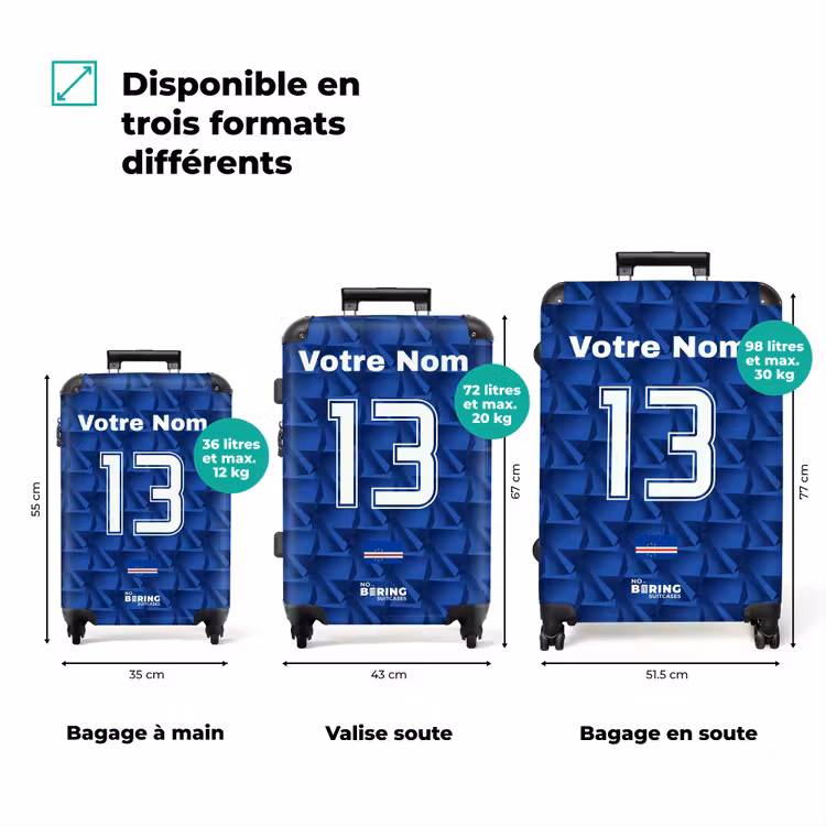 Valise avec nom - Maillot domicile du Cap-Vert — 3
