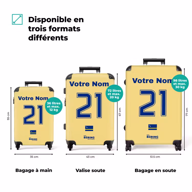 Valise avec nom - Maillot extérieur de Curaçao — 3