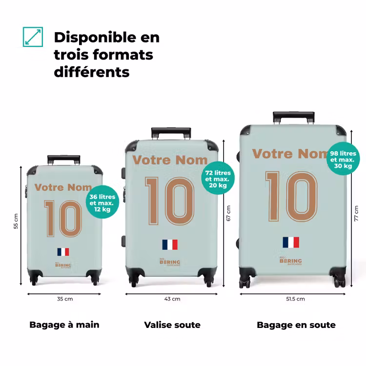 Valise avec nom - Maillot extérieur de l'équipe de France — 3