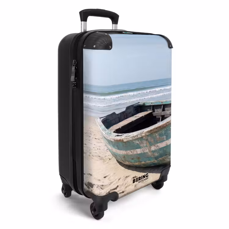 Valise - Bateau - Plage de sable - Mer — 2