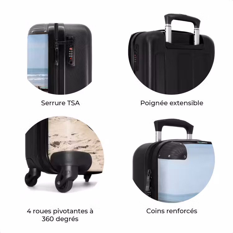 Valise - Bateau - Plage de sable - Mer — 8