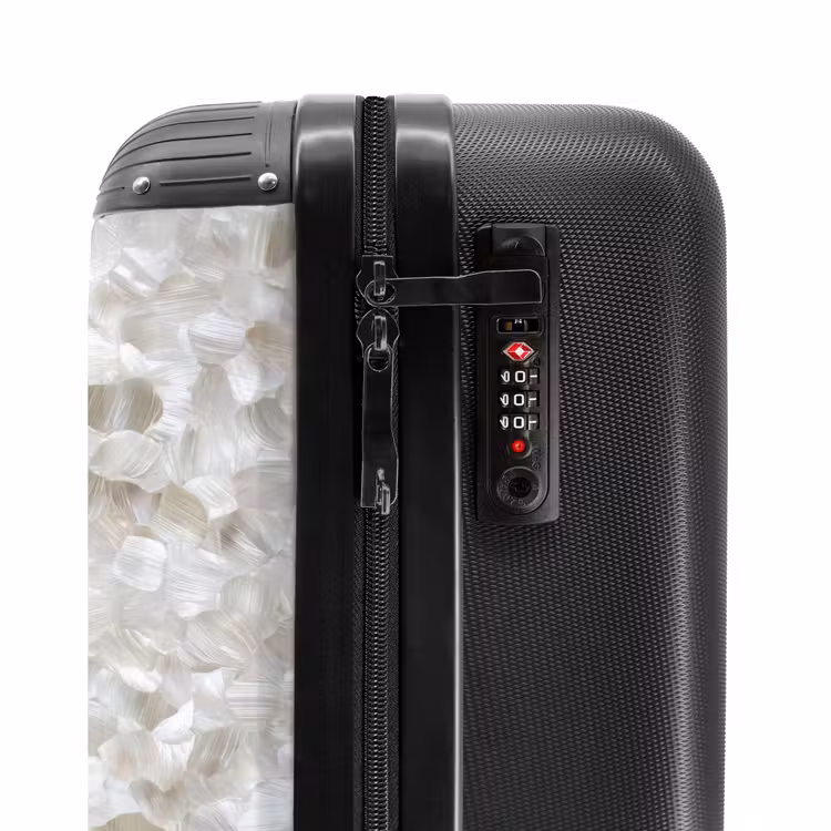 Valise - Blanc - Traits de pinceau - Effet de relief — 6