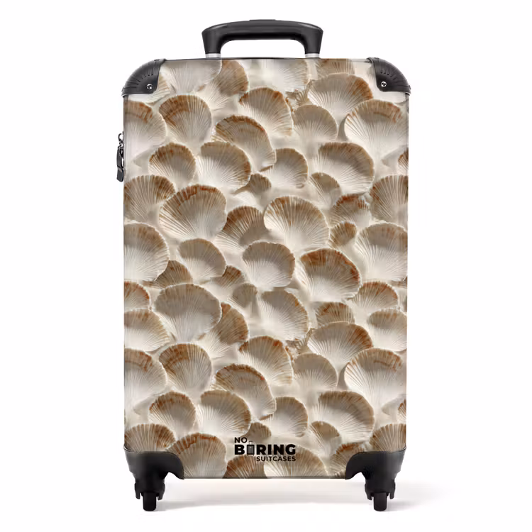 Valise - Coquillages - Forme éventail - Blanc — 1