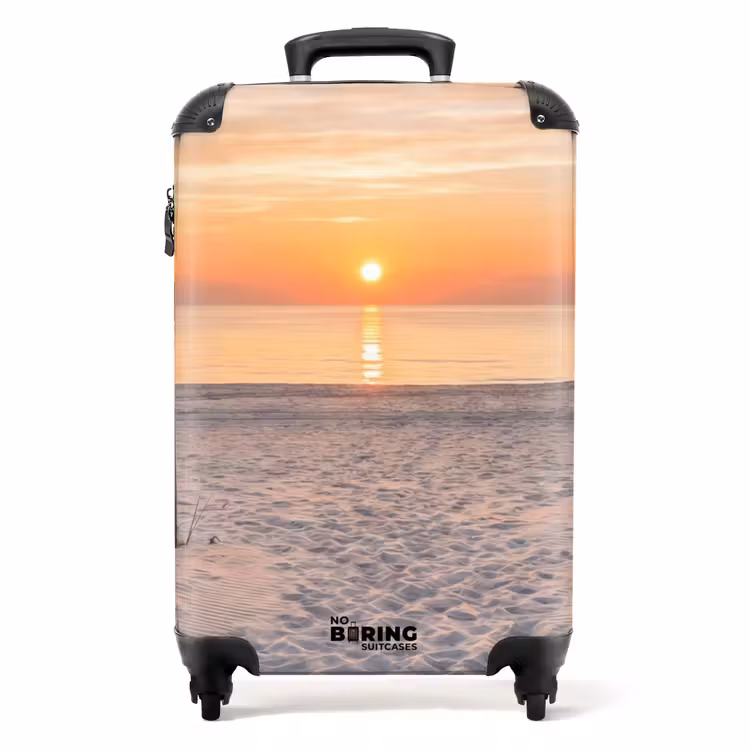 Valise - Coucher de soleil - Plage - Sable — 1
