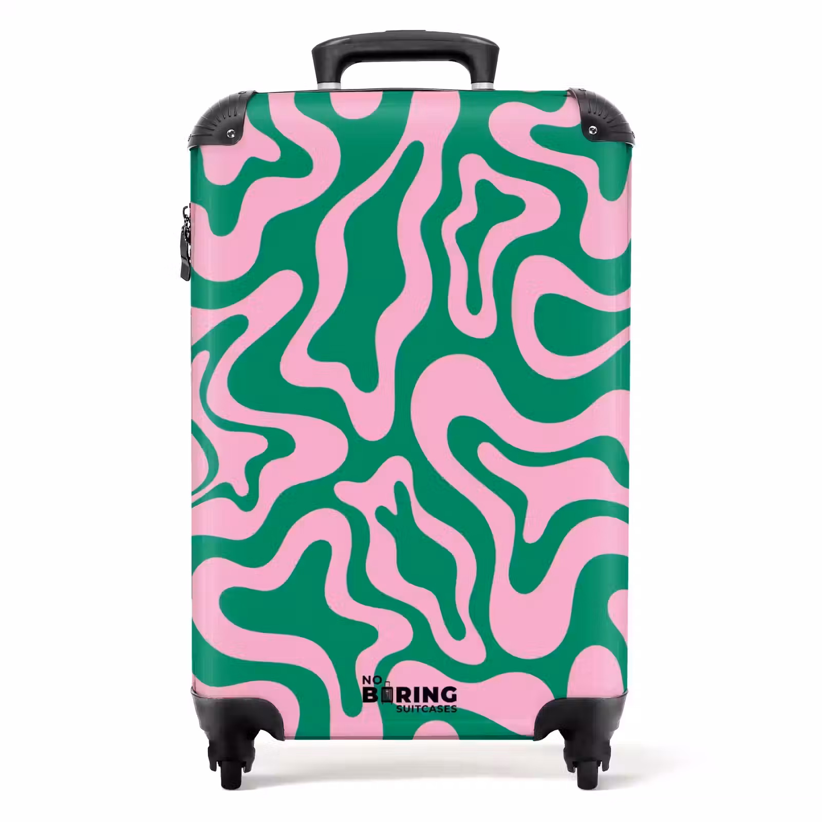 Valise - Abstrait - Rose/vert organique — 1