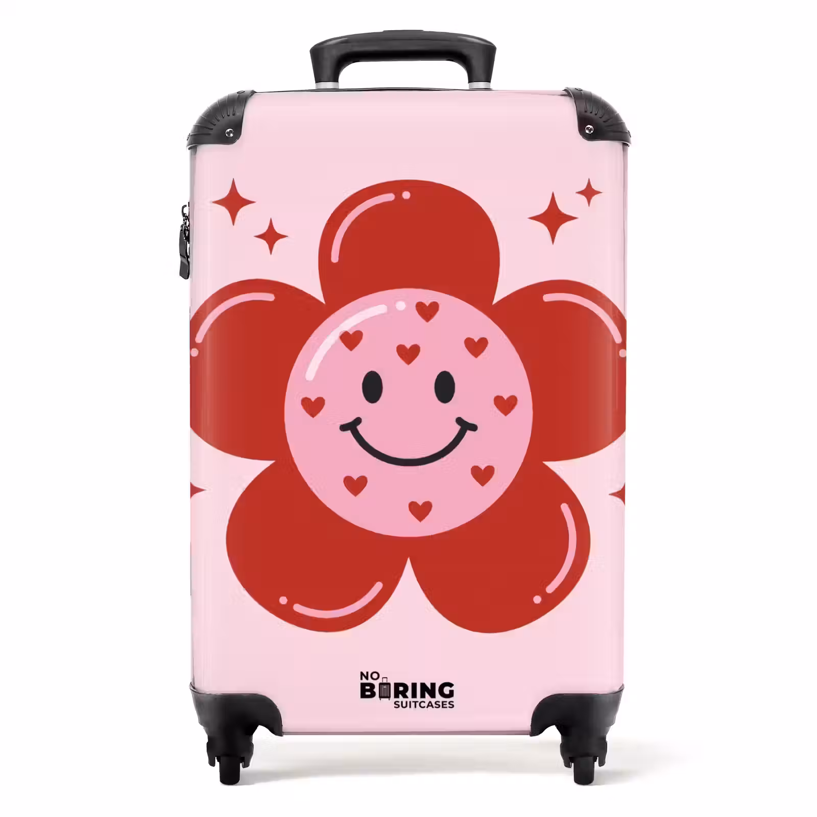 Valise - Fleur - Rose - Coeurs — 1