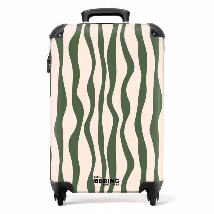 Valise - Abstrait - Dessin au trait vert — 1