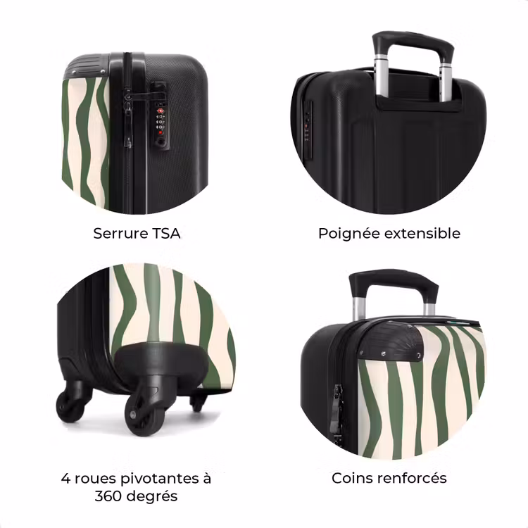 Valise - Abstrait - Dessin au trait vert — 8