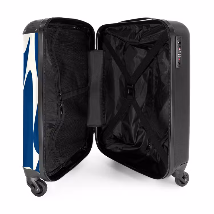 Valise - Abstrait - Formes bleues/blanches — 5