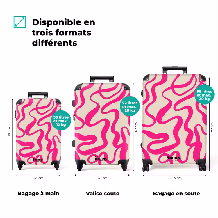 Valise - Abstrait - Lignes ondulées — 3