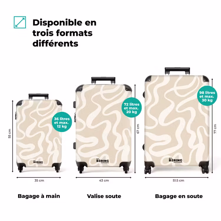 Valise - Abstrait - Minimaliste blanc — 3