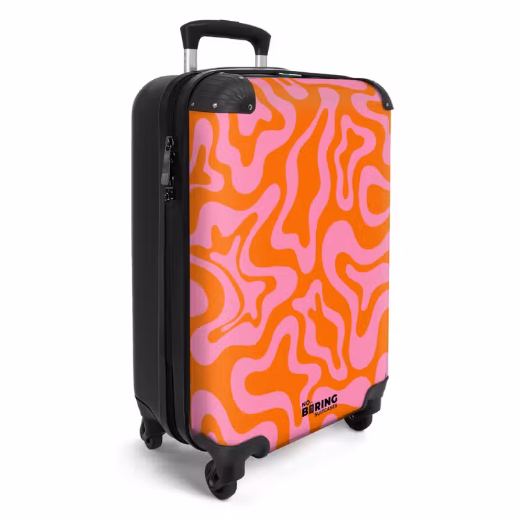 Valise - Abstrait - Rose/orange organique — 2