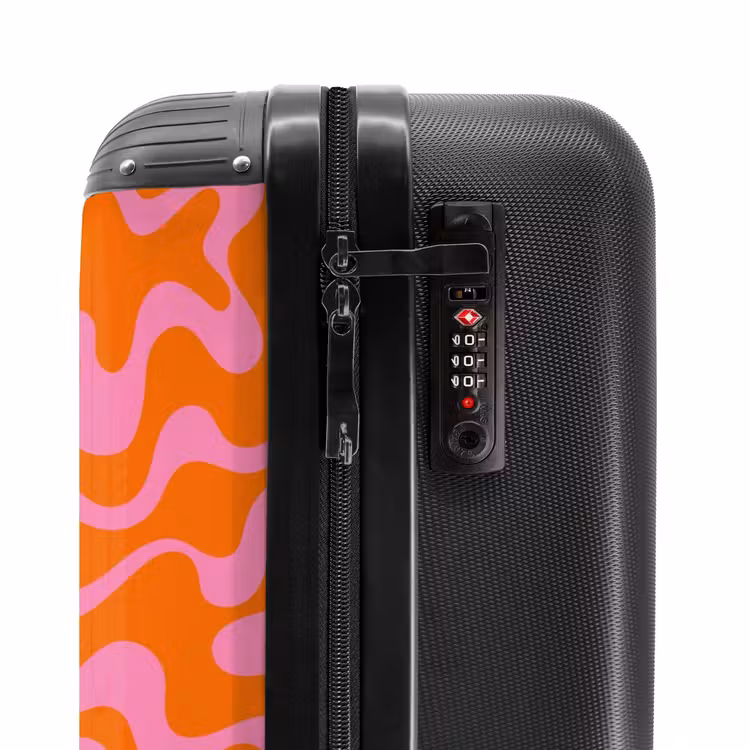 Valise - Abstrait - Rose/orange organique — 6
