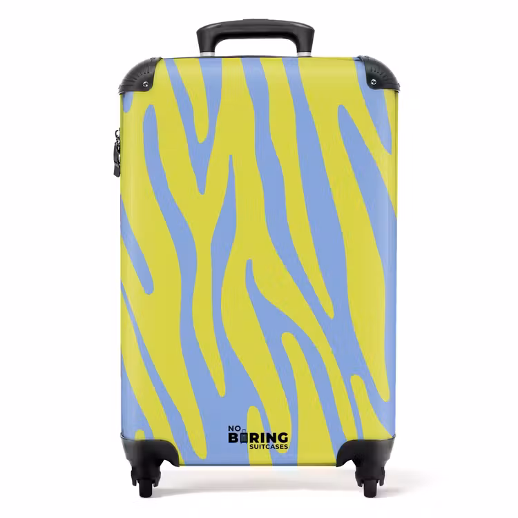 Valise - Abstrait - Vagues jaunes — 1