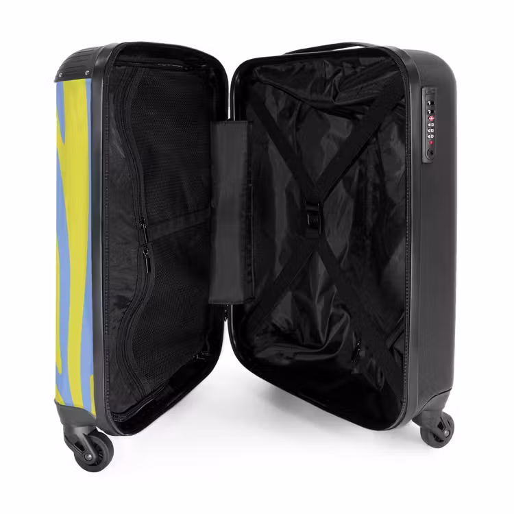 Valise - Abstrait - Vagues jaunes — 5