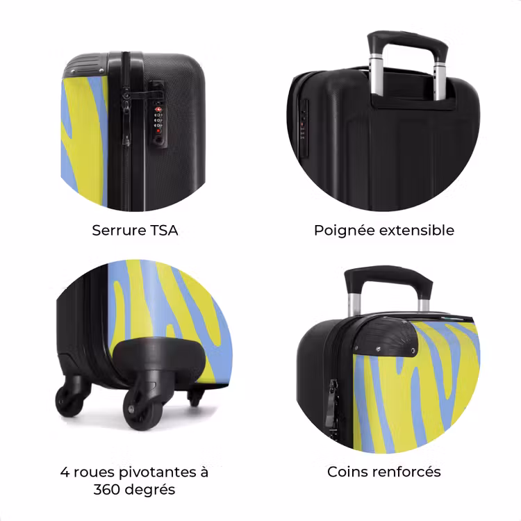 Valise - Abstrait - Vagues jaunes — 8