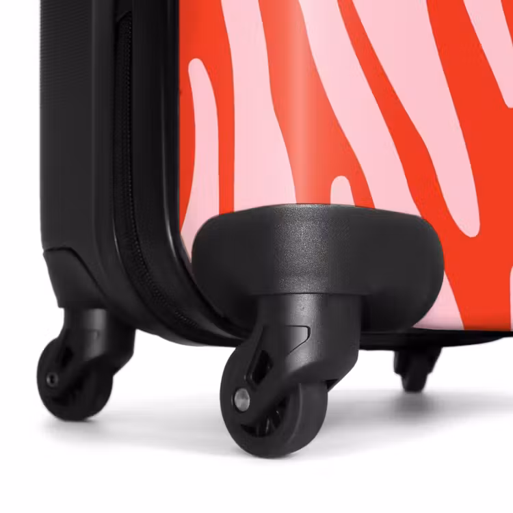 Valise - Abstrait - Vagues roses — 7