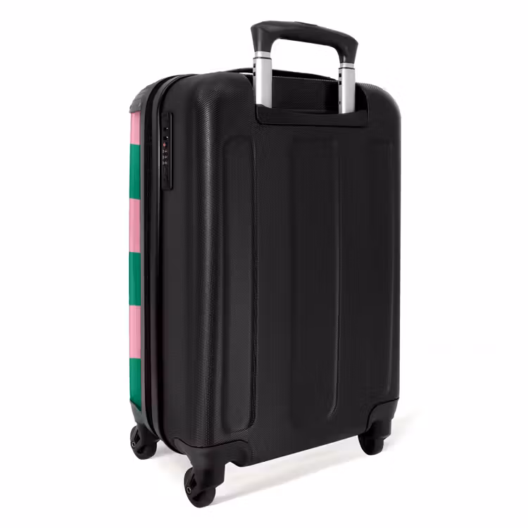 Valise - Carrés - Vert/rose — 4
