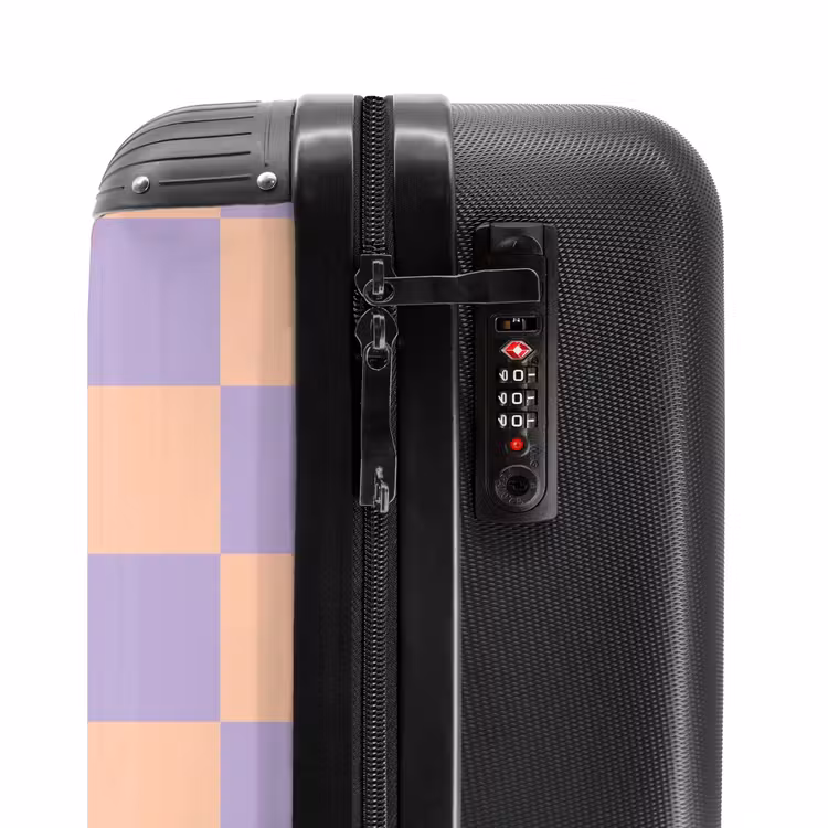 Valise - Carrés - Violet/Orange — 6