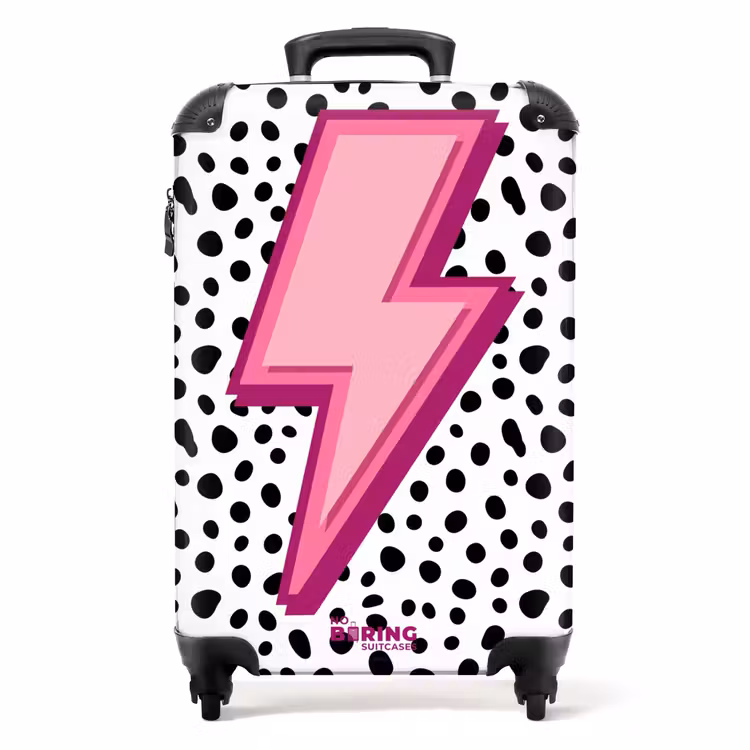 Valise - Éclair - Rose - Points — 1
