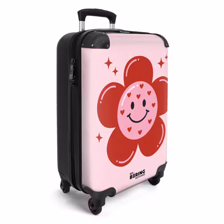 Valise - Fleur - Rose - Coeurs — 2