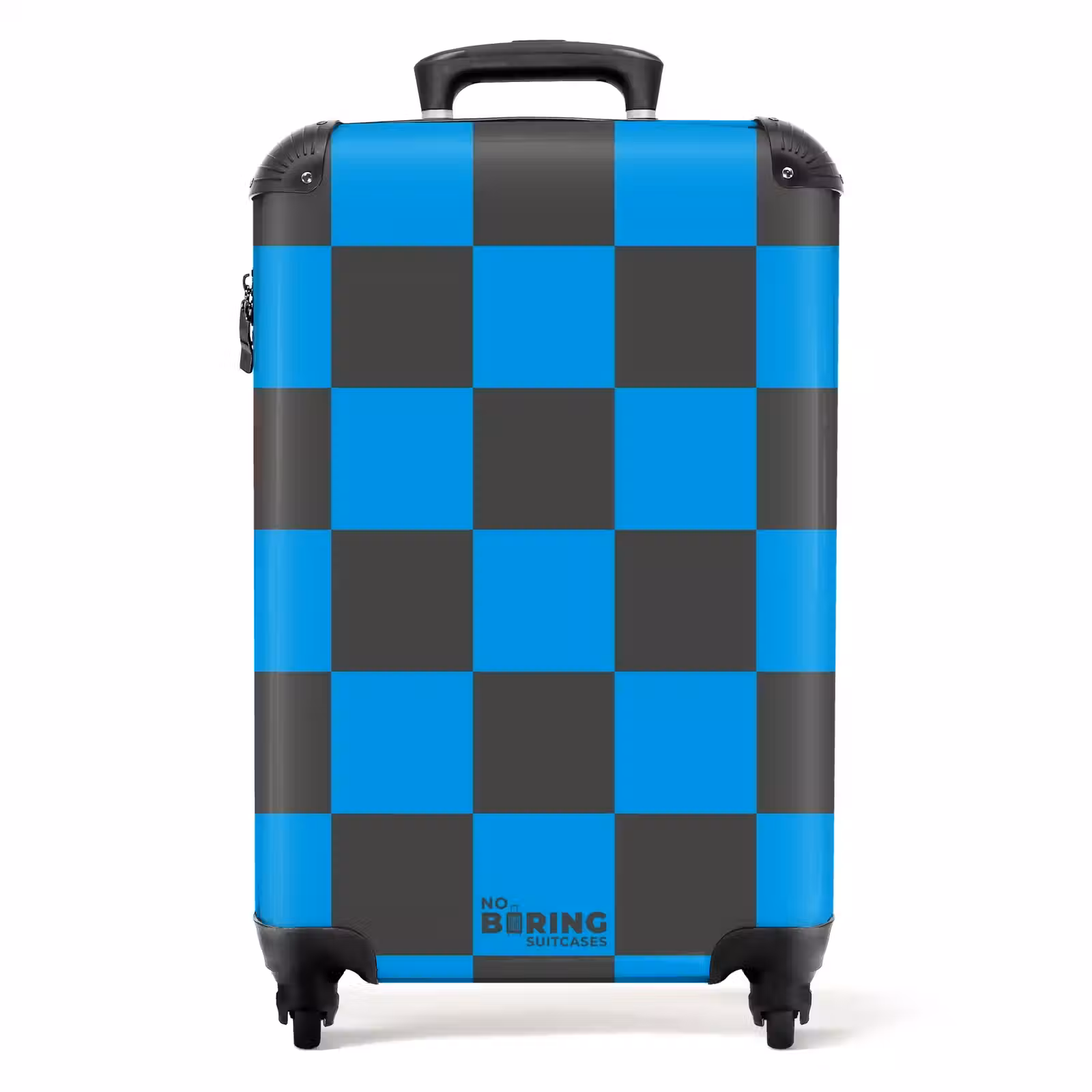 Valise - Carrés - Noir/Bleu — 1