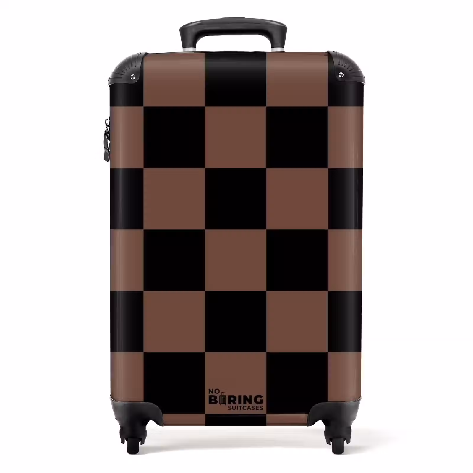 Valise - Carrés - Noir/Brun — 1