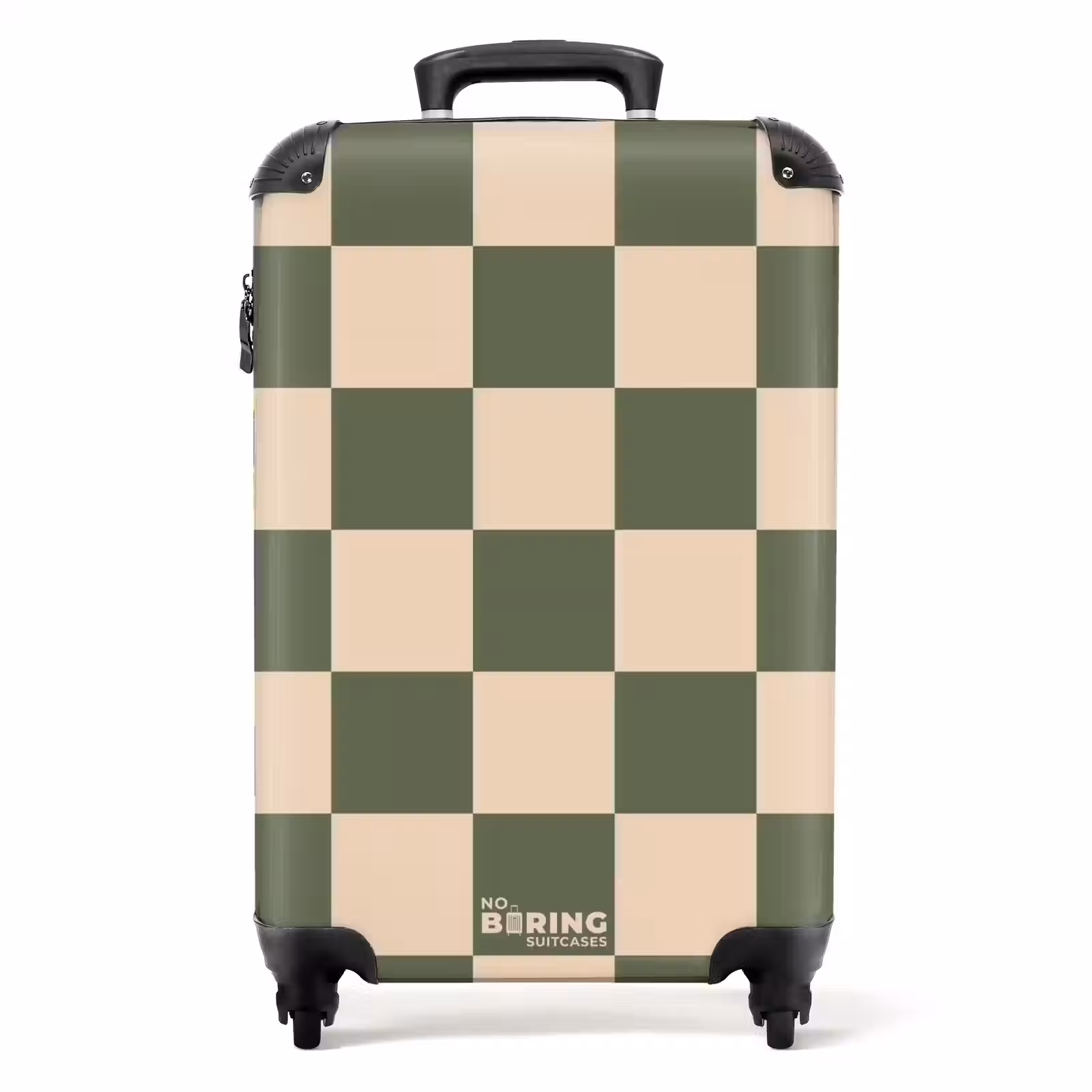Valise - Carrés - Vert/Beige — 1