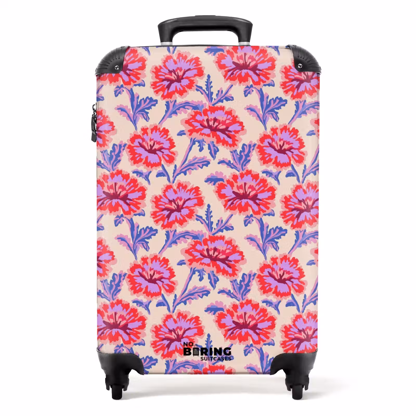 Valise avec nom - Fleurs - Motif - Multicolore — 1
