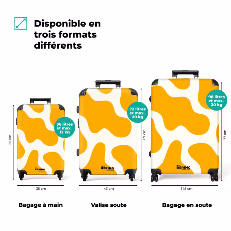 Valise - Abstrait - Formes jaunes — 3