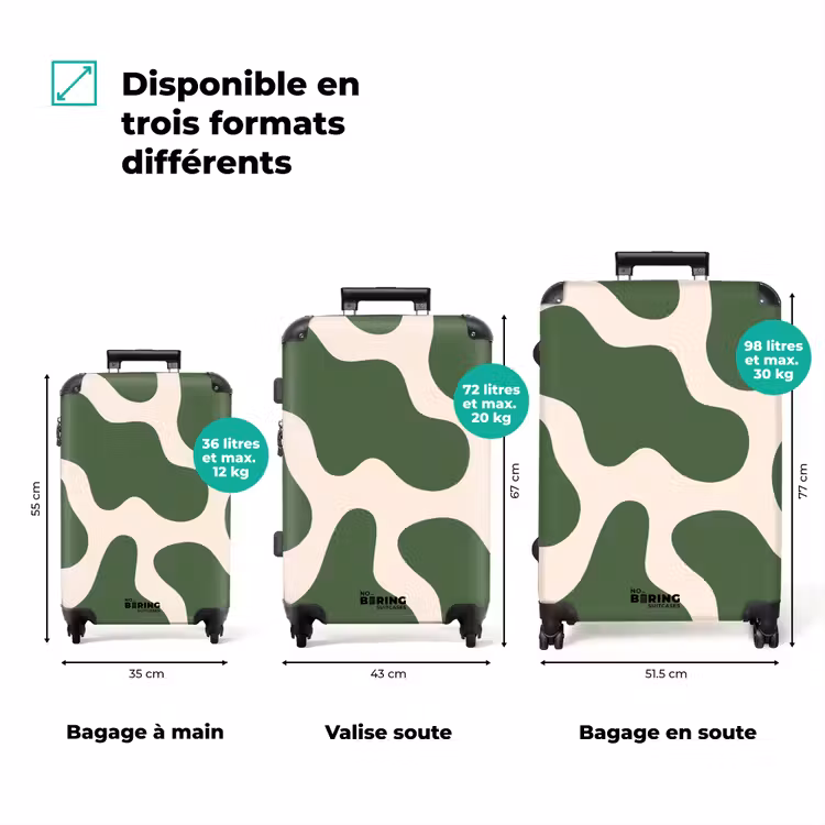 Valise - Abstrait - Formes vertes — 3