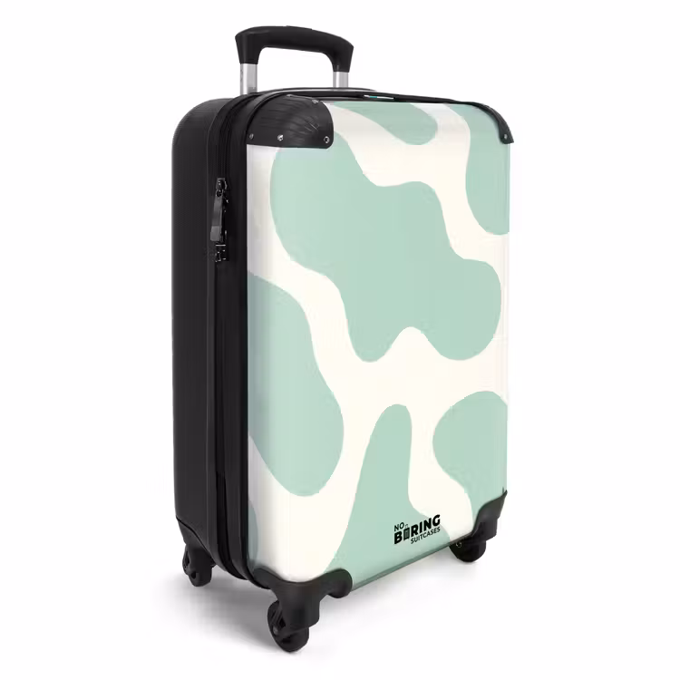 Valise - Abstrait - Formes vertes mentholées — 2