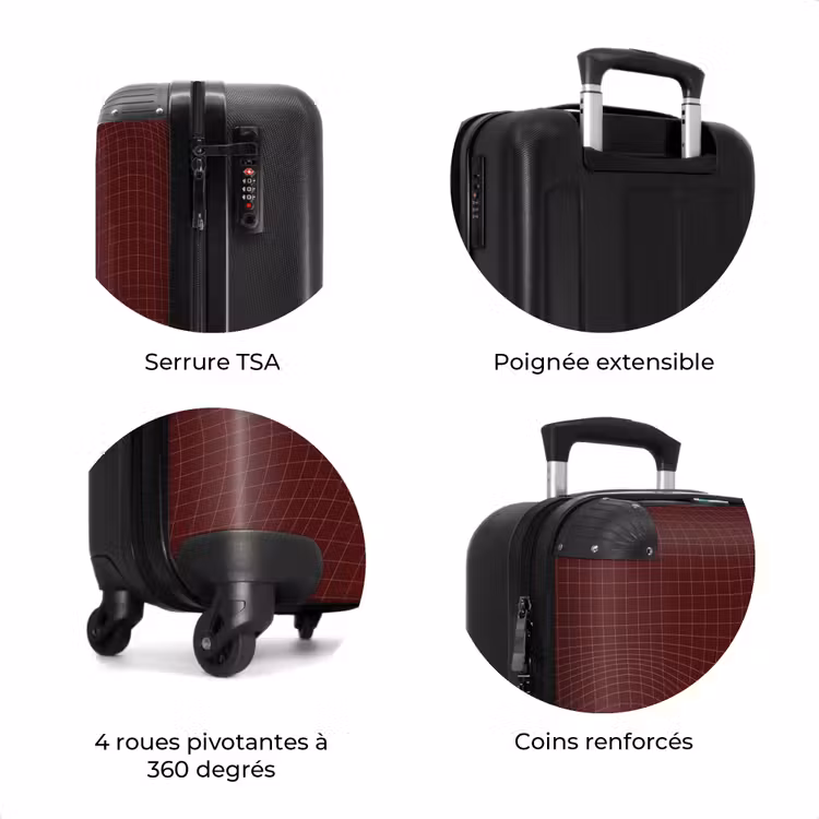 Valise - Abstrait - Grille rouge — 8