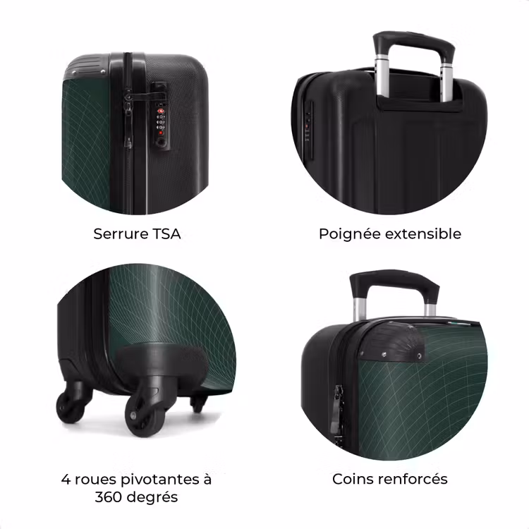 Valise - Abstrait - Grille verte — 8