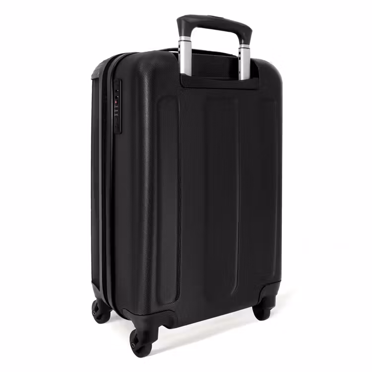 Valise - Abstrait - Motif de vagues en noir et blanc — 4