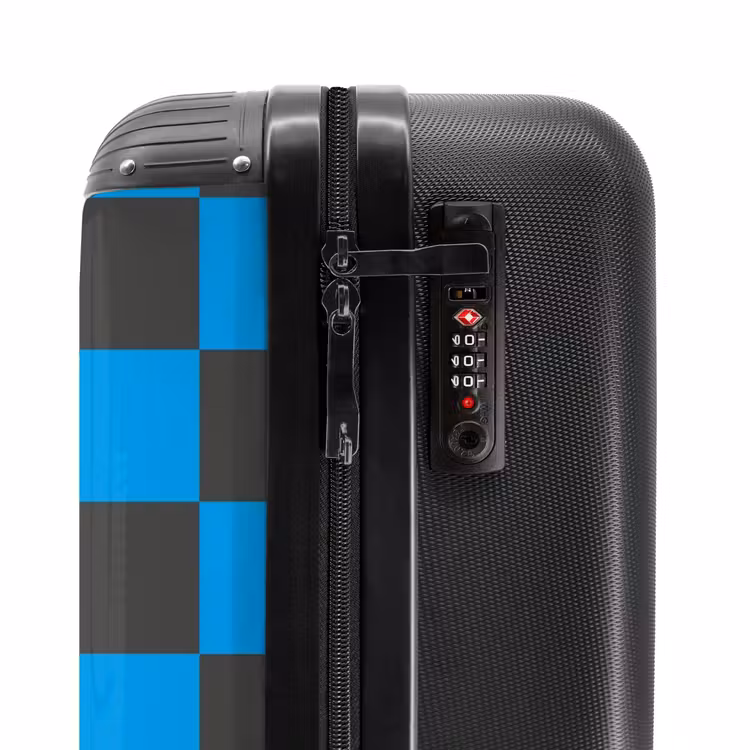 Valise - Carrés - Noir/Bleu — 6