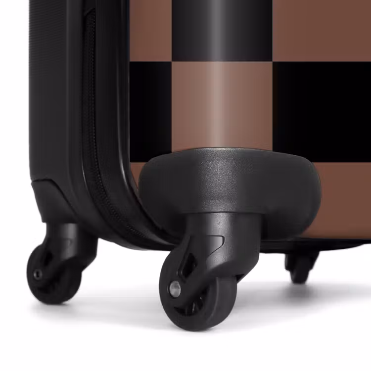 Valise - Carrés - Noir/Brun — 7