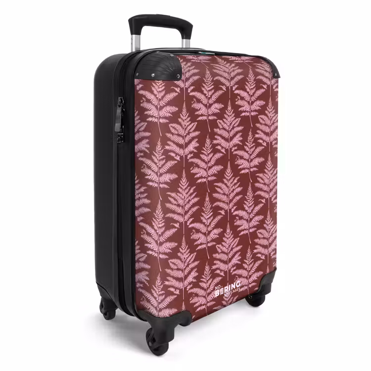 Valise avec nom - Feuille - Motif - Violet — 2