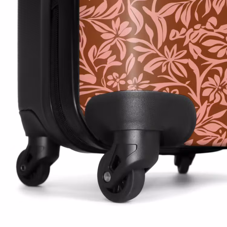 Valise avec nom - Fleurs - Impression - Rose — 7