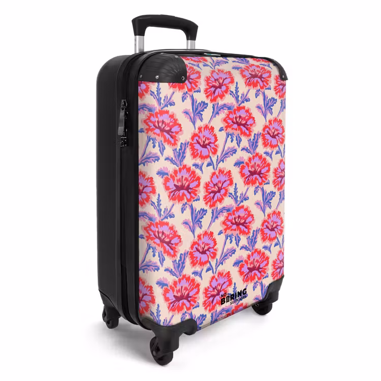 Valise avec nom - Fleurs - Motif - Multicolore — 2