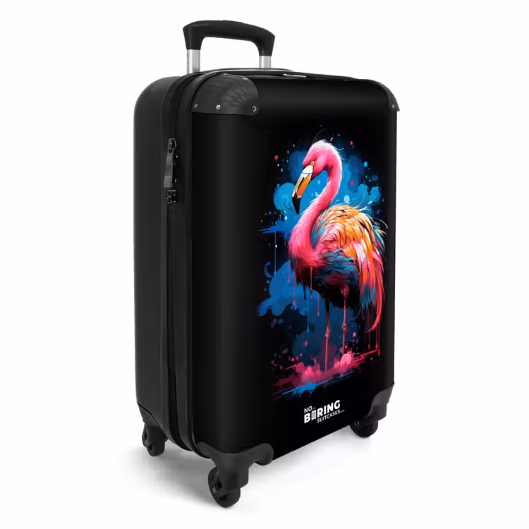 Valise - Flamant coloré pour une explosion de peinture — 2