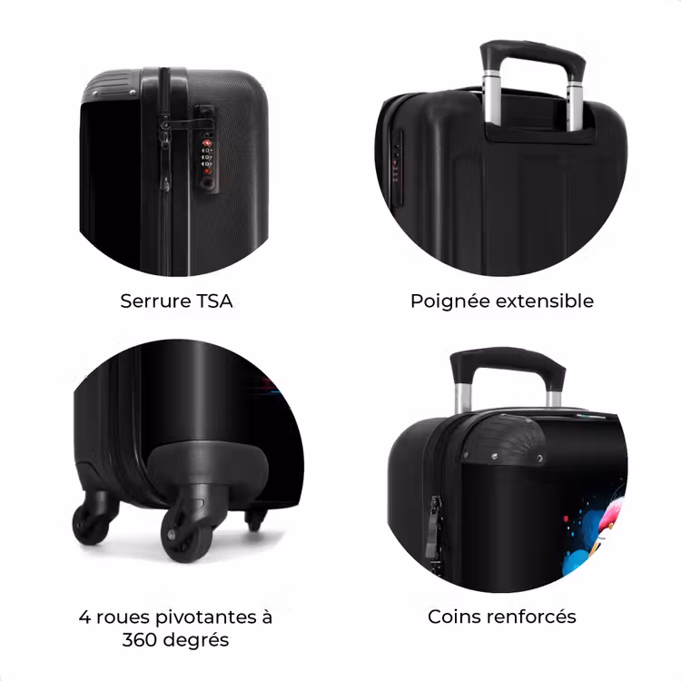 Valise - Flamant coloré pour une explosion de peinture — 8