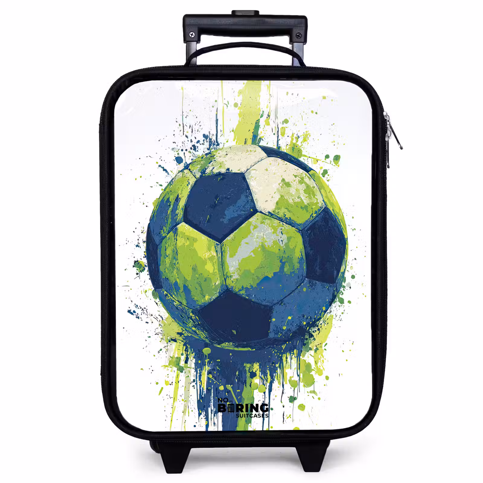 Valise enfant - Football - Peinture - Vert - Bleu — 1